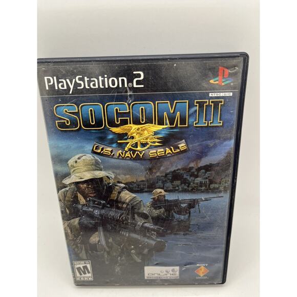 SOCOM II 2 US Navy Seals Playstation 2 PS2 - Complete CIB - TESTED - Picture 1 of 4